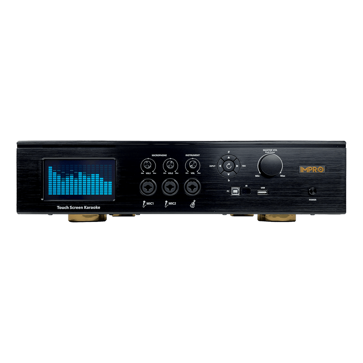 ImPro MA-8 Pro 1800Watt Karaoke Mixing Amplifier with Built-In Touchscreen