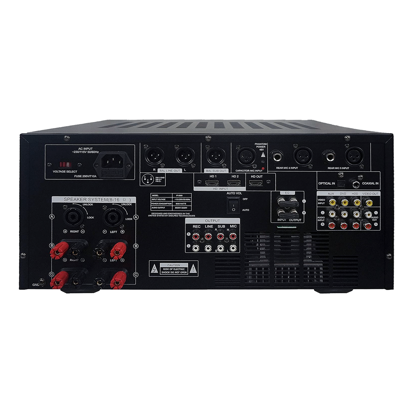 IDOLmain IP-5900 6000W Karaoke Mixing Amplifier