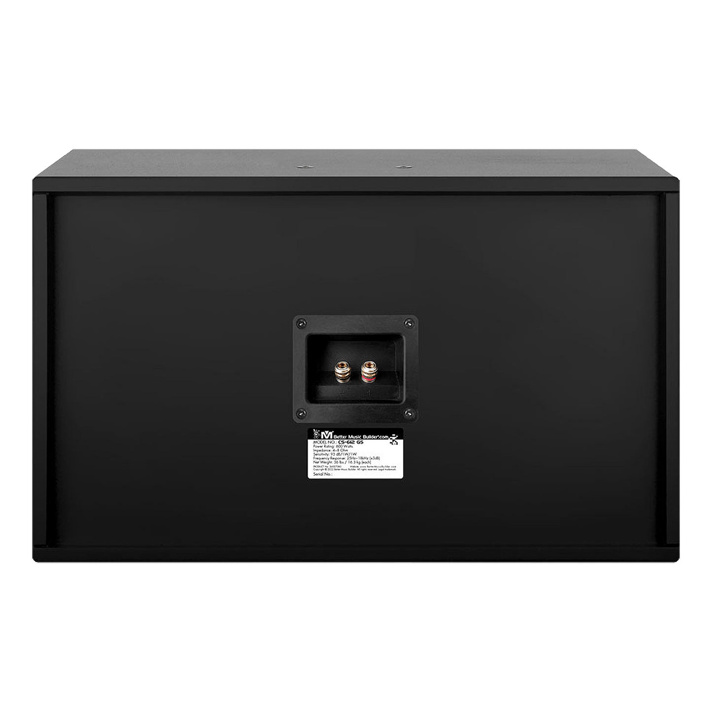 Better Music Builder CS-612 G5 1200 Watts Karaoke Vocal Speakers (Pair)