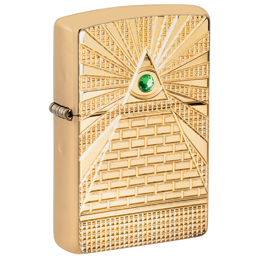 Zippo 49060 Eye Of Providence Brass High Polish Armor
