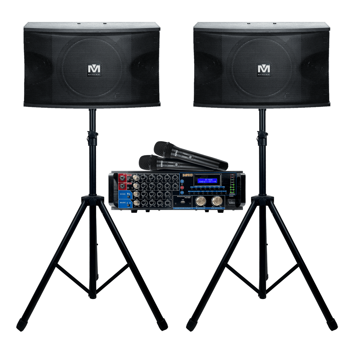 Holiday Encore Bundle 1: Mixing Amplifier, Speakers, Microphones, and Accessories (4 items)