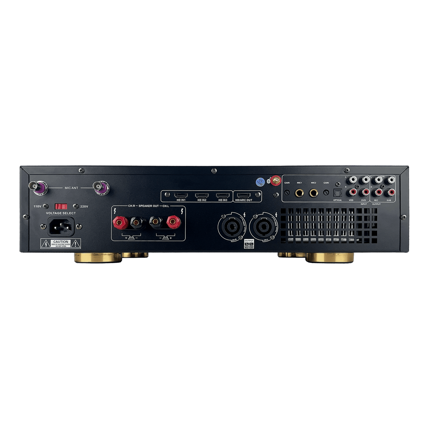ImPro MA-8 Pro 1800Watt Karaoke Mixing Amplifier with Built-In Touchscreen