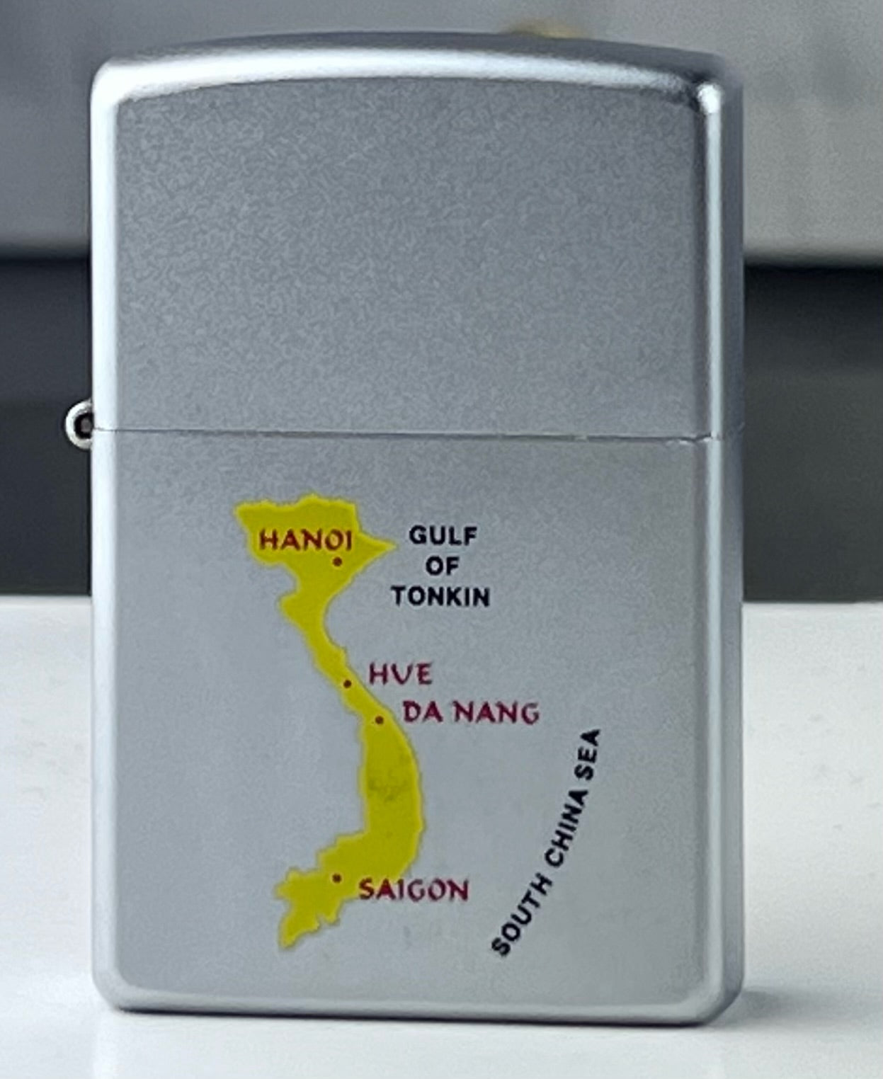 Zippo 205 Custom Vietnam Map Satin