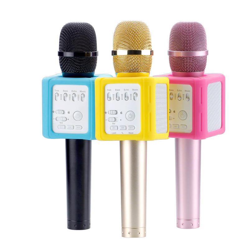 MicGeek Q9S Wireless Bluetooth Microphone with Built In Speaker and One Touch Vocal Cancel