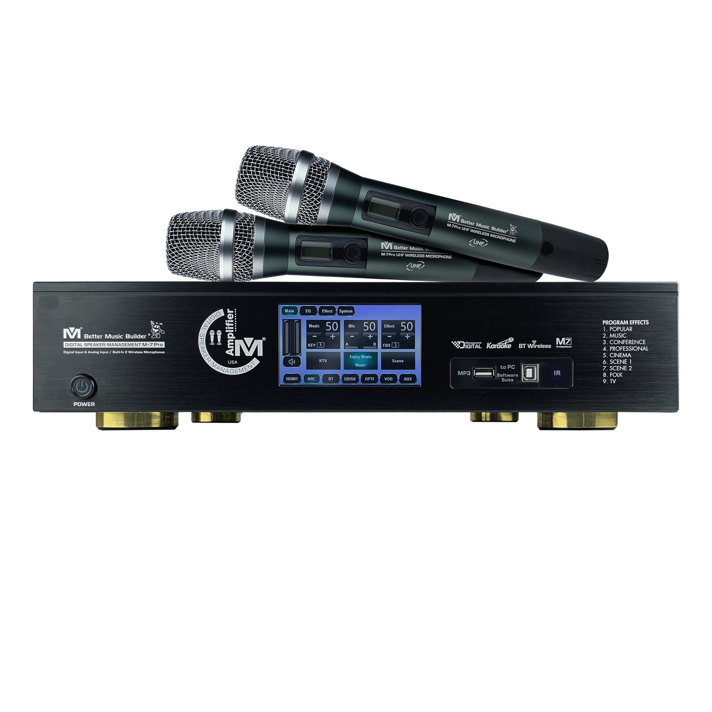 Better Music Builder M-7 Pro 1200W Digital Speaker Management Amplifier