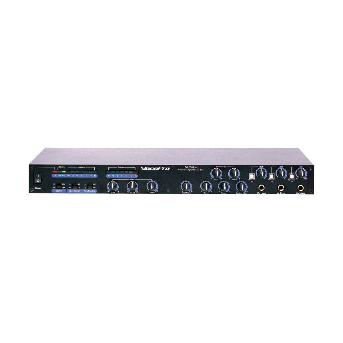 VocoPro DA-1000 Pro Professional 3 Mic Digital Echo Mixer
