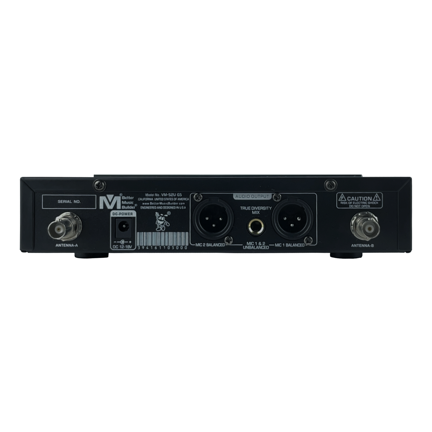 Better Music Builder DX-388 G5 1400W Karaoke Mixing Amplifier Bundle with VM-52 G5 Wireless Microphones