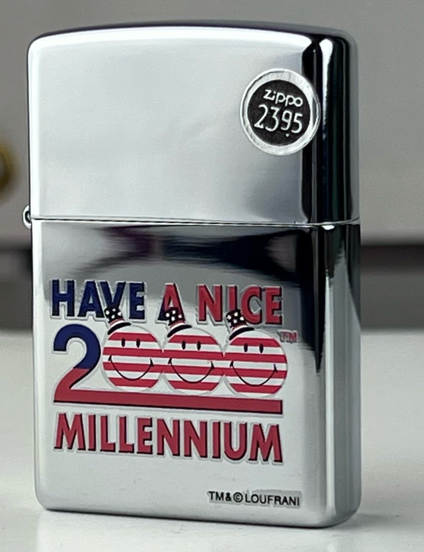 Zippo Smiley Have a Nice Millennium Patriotic