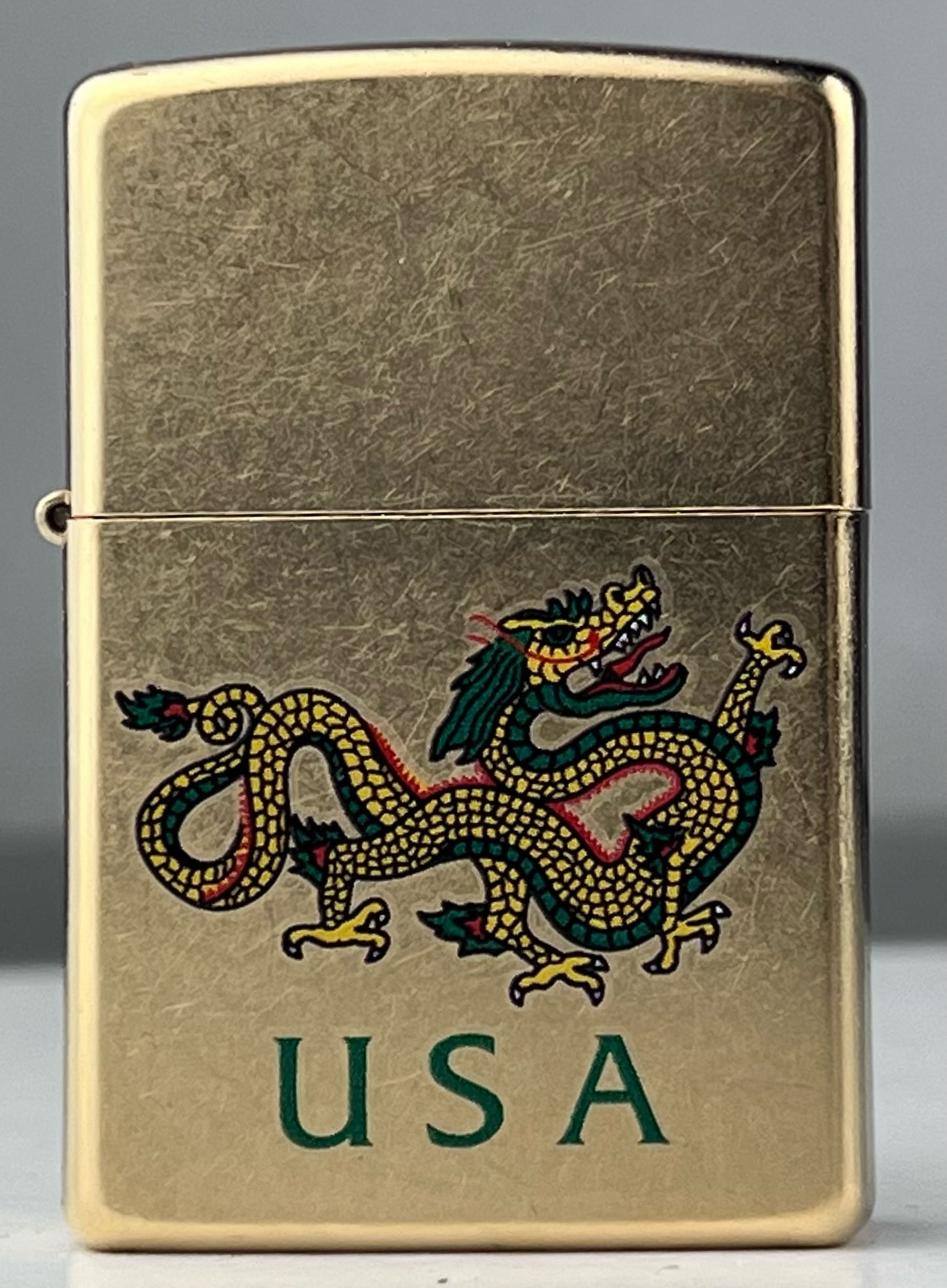 Zippo 207G Gold Dust USA Dragon