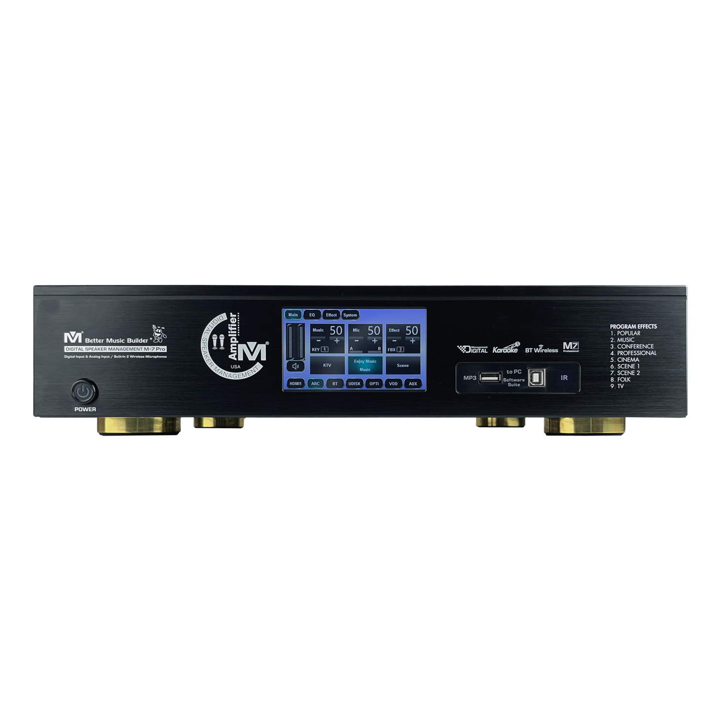 Better Music Builder M-7 Pro 1200W Digital Speaker Management Amplifier