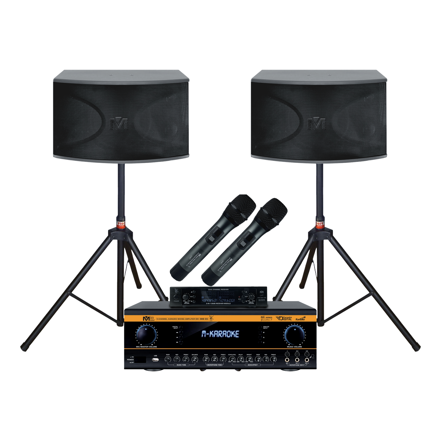 Better Music Builder Bundle with Mixing Amplifier, Speakers, Microphones, and Accessories (5 Items)