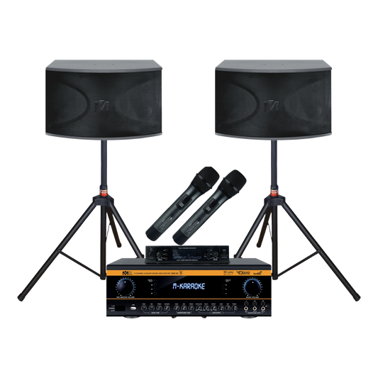 Better Music Builder Bundle with Mixing Amplifier, Speakers, Microphones, and Accessories (5 Items)