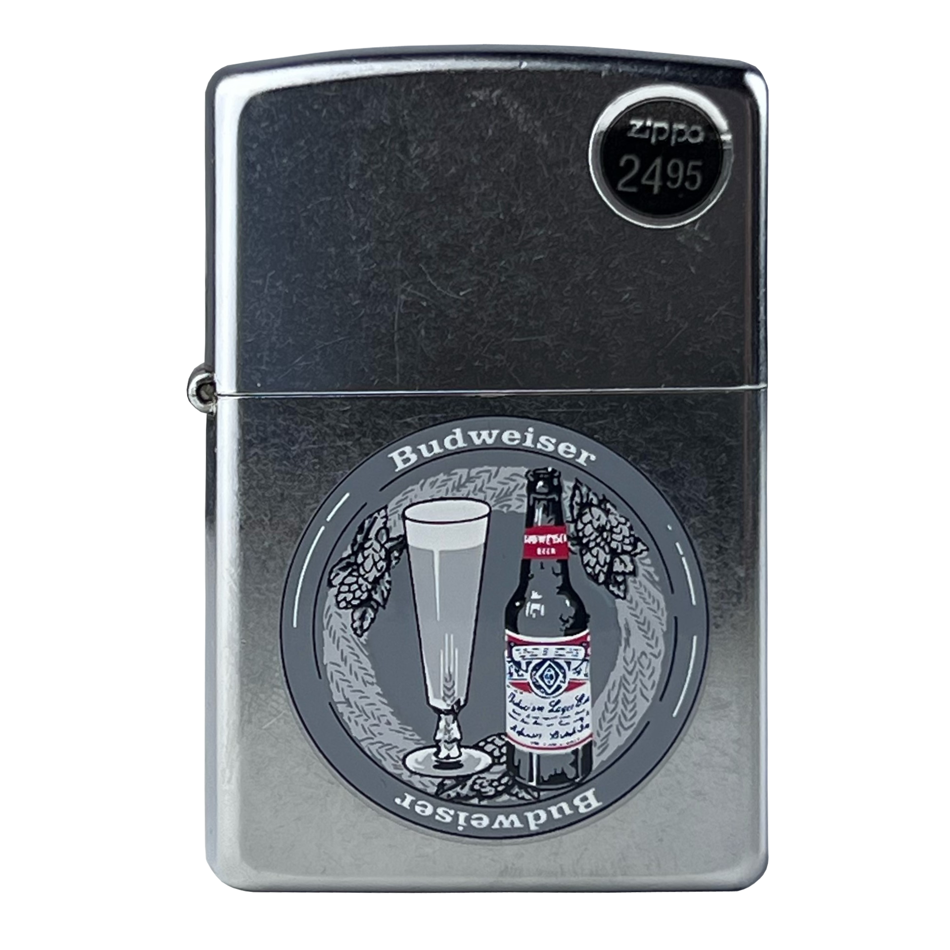 Zippo 207AB.621 Budweiser Bottle and Glass