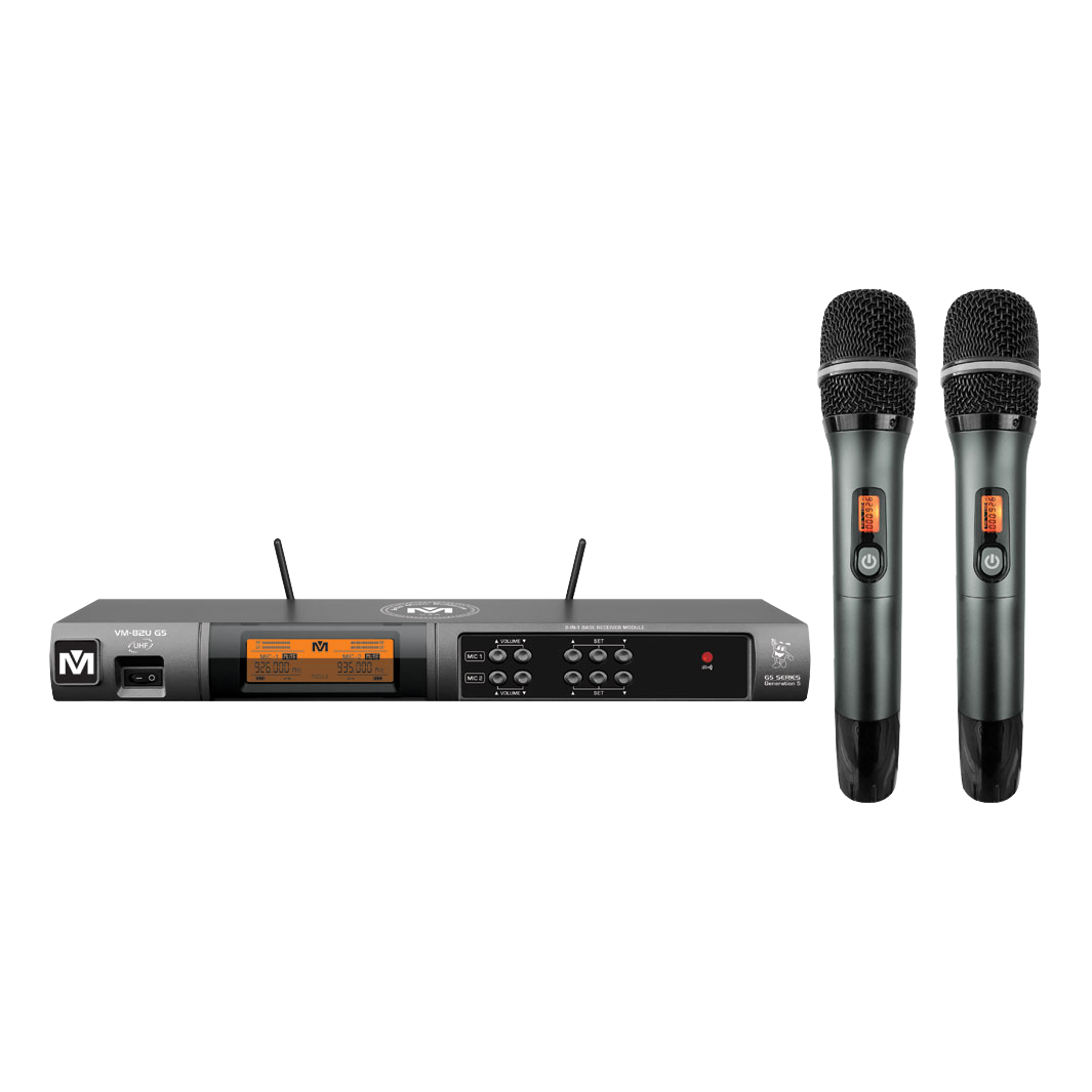 Better Music Builder VM-82U G5 Dual Channel Professional UHF Wireless Microphone System