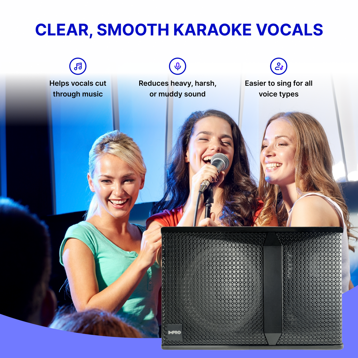 ImPro Champion Package with Mixing Amplifier, Speakers, Microphones, and Accessories (4 items)