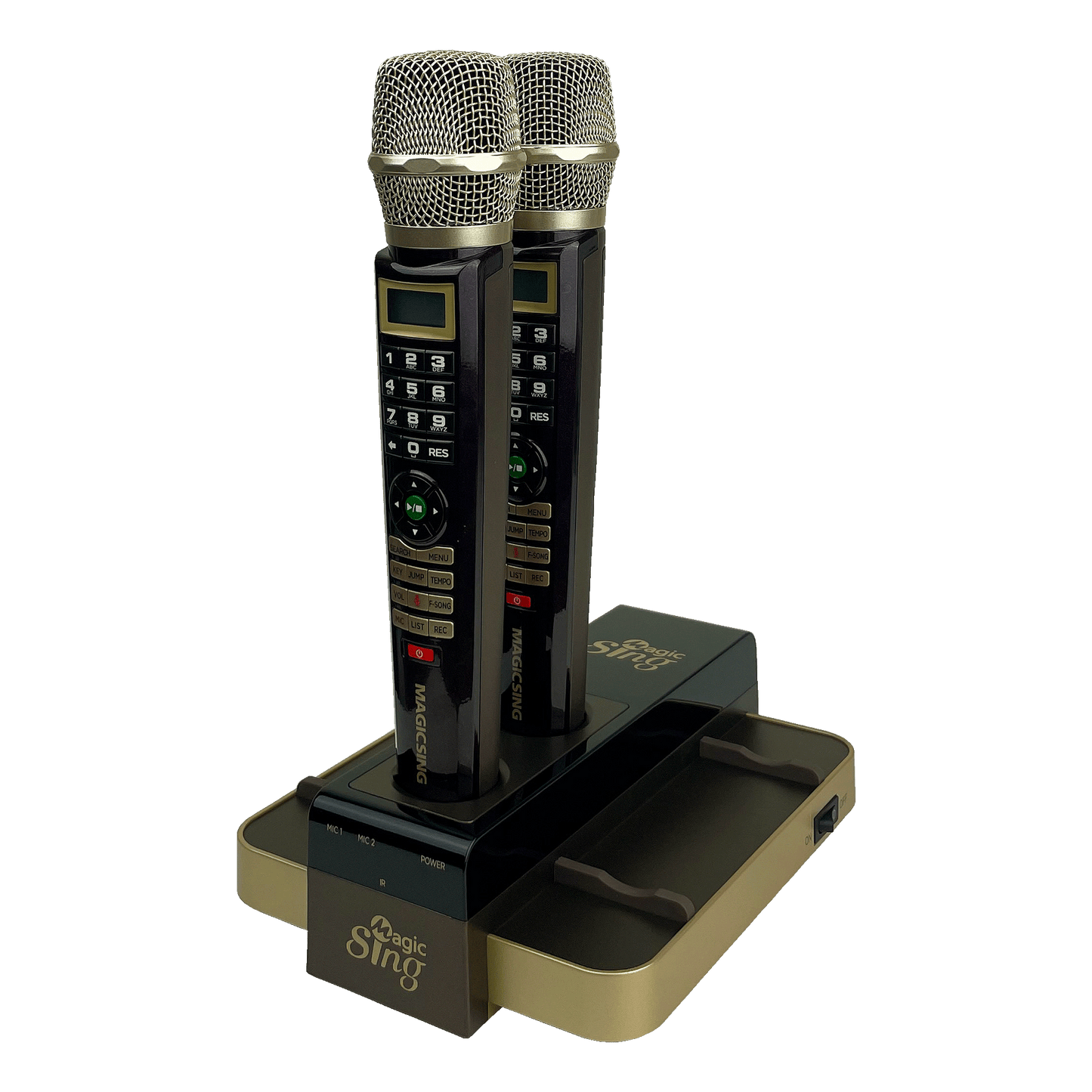 Magic Sing E5 Compatible with MyStage App + 5145 Karaoke Songs (Mocha) - Limited Edition