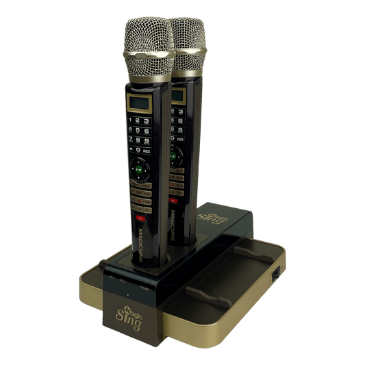 Magic Sing E5 Compatible with MyStage App + 5145 Karaoke Songs (Mocha) - Limited Edition
