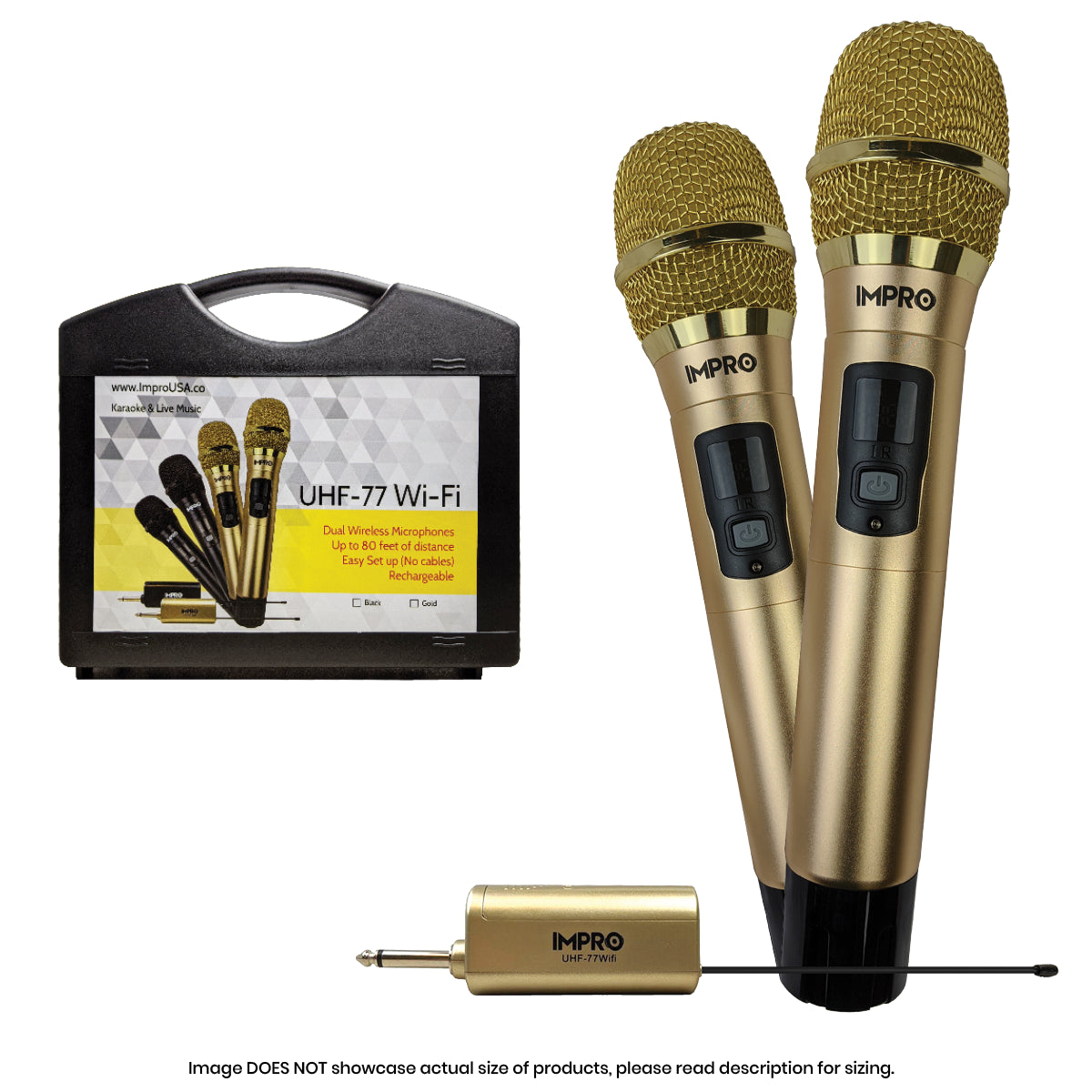 ImPro UHF-77Wifi Professional UHF Wireless Microphones with Case