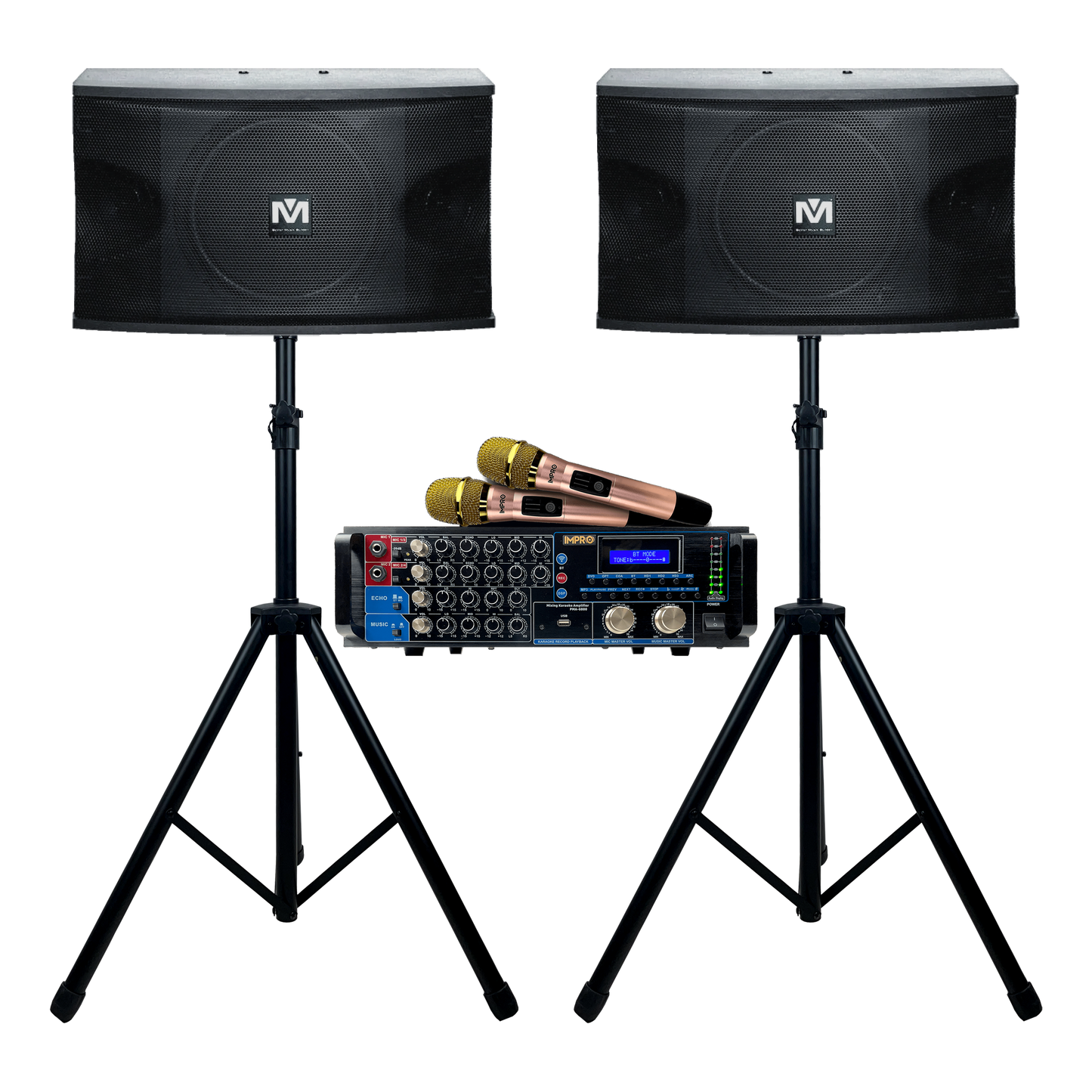 Holiday Encore Bundle 2: Mixing Amplifier, Speakers, Microphones, and Accessories (4 items)