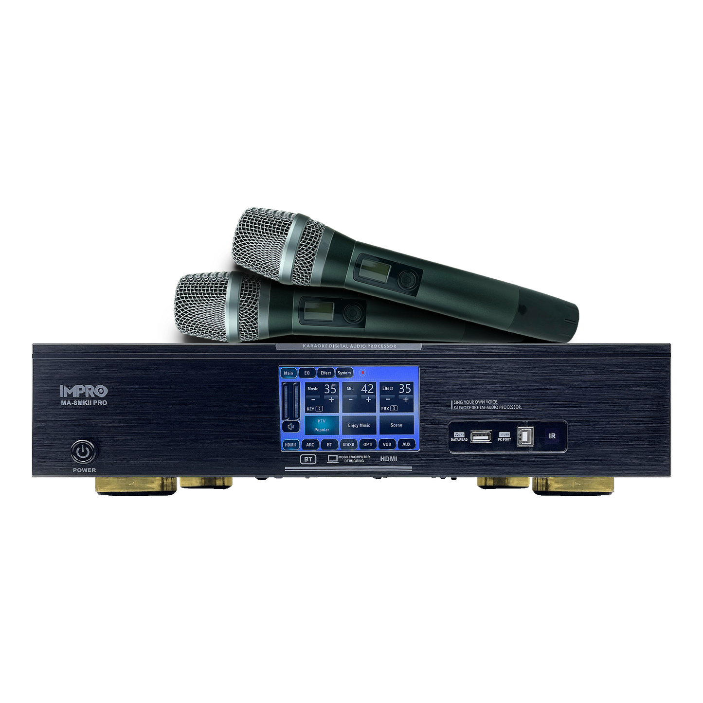 ImPro Champion Package with Mixing Amplifier, Speakers, Microphones, and Accessories (4 items)