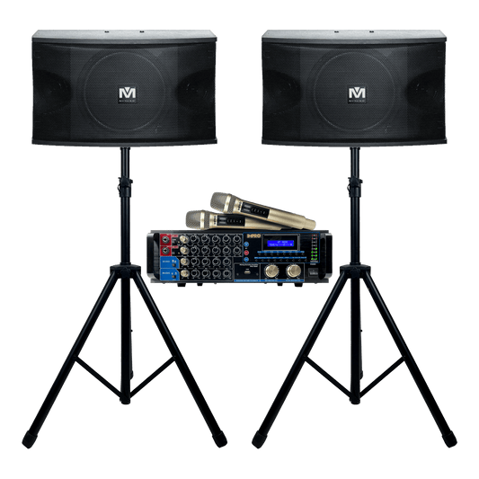 Holiday Encore Bundle 3: Mixing Amplifier, Speakers, Microphones, and Accessories (4 items)