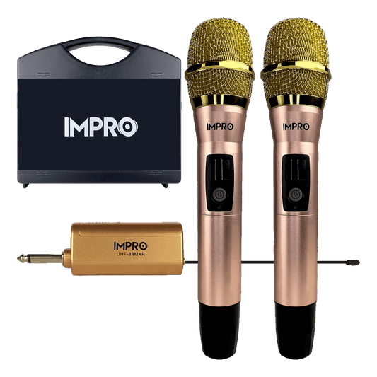 ImPro UHF-88MXR Professional UHF Wireless Microphones with Case