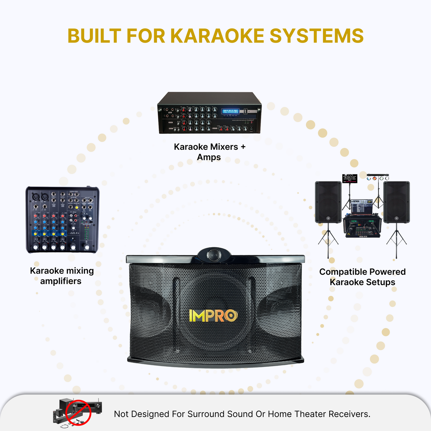 ImPro VS-1400 12" 3-Way 1400w Vocal Speaker (Pair)