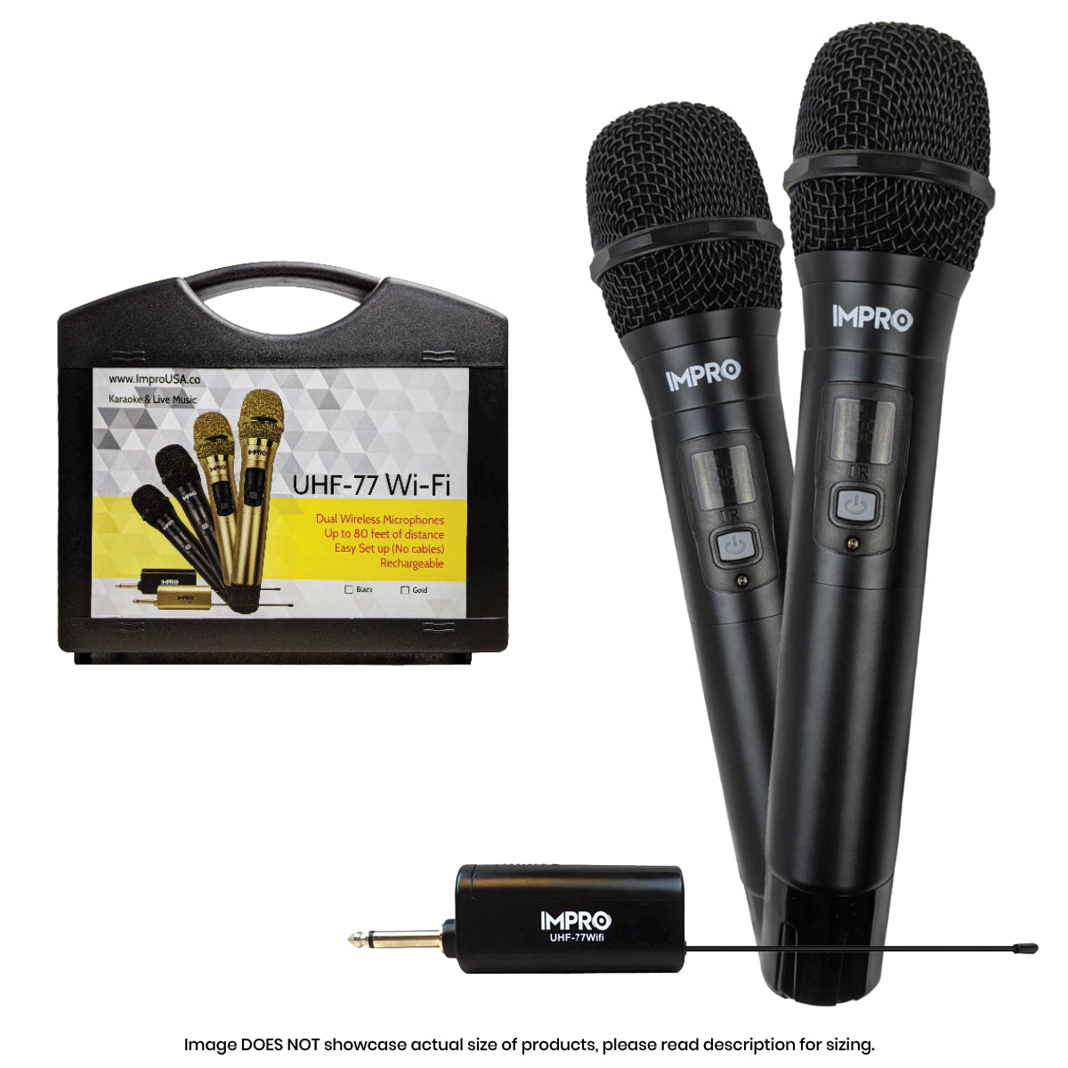 ImPro UHF-77Wifi Professional UHF Wireless Microphones with Case