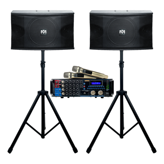 Holiday Encore Bundle 3: Mixing Amplifier, Speakers, Microphones, and Accessories (4 items)