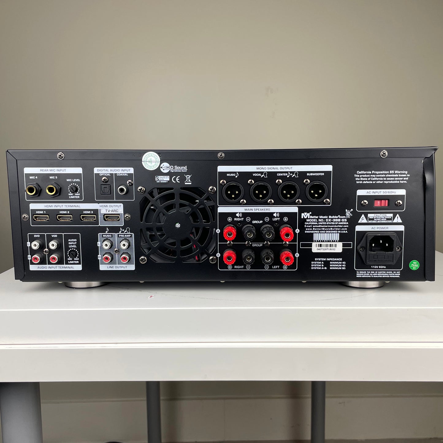 Better Music Builder DX-388 G5 Damage Side