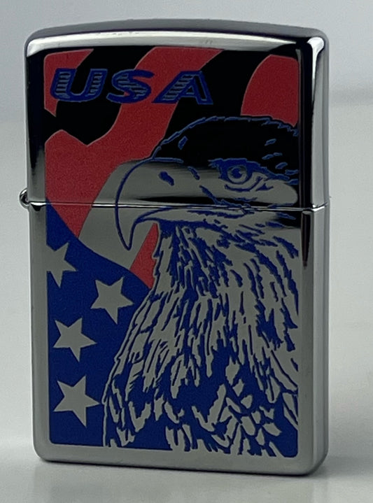 Zippo Custom 250 Ealge Flag USA