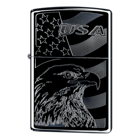 Zippo Custom 250 Eagles Flag USA III