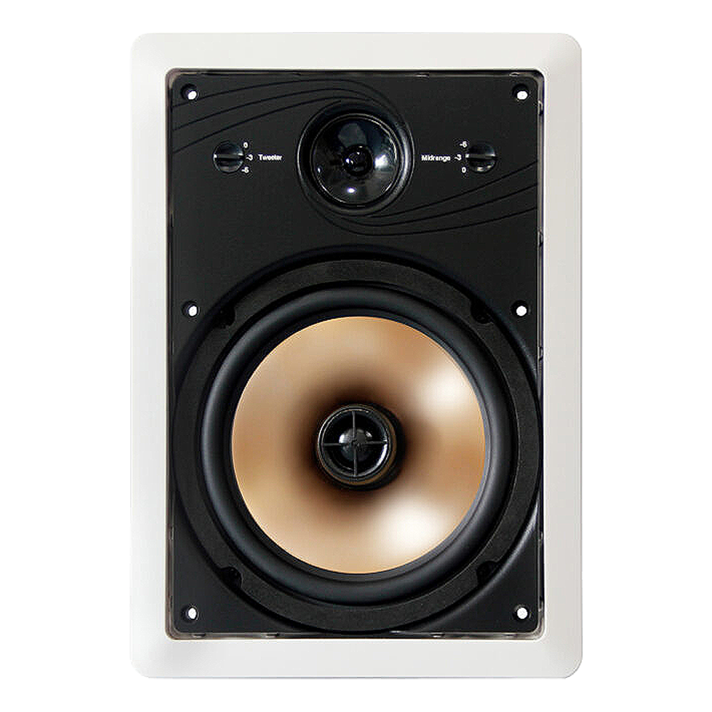 BIC HT-8W 3-Way 8″ In-Wall Speakers w/ 1″ Pivoting Titanium Tweeter & 2 1/2″ Poly Midrange