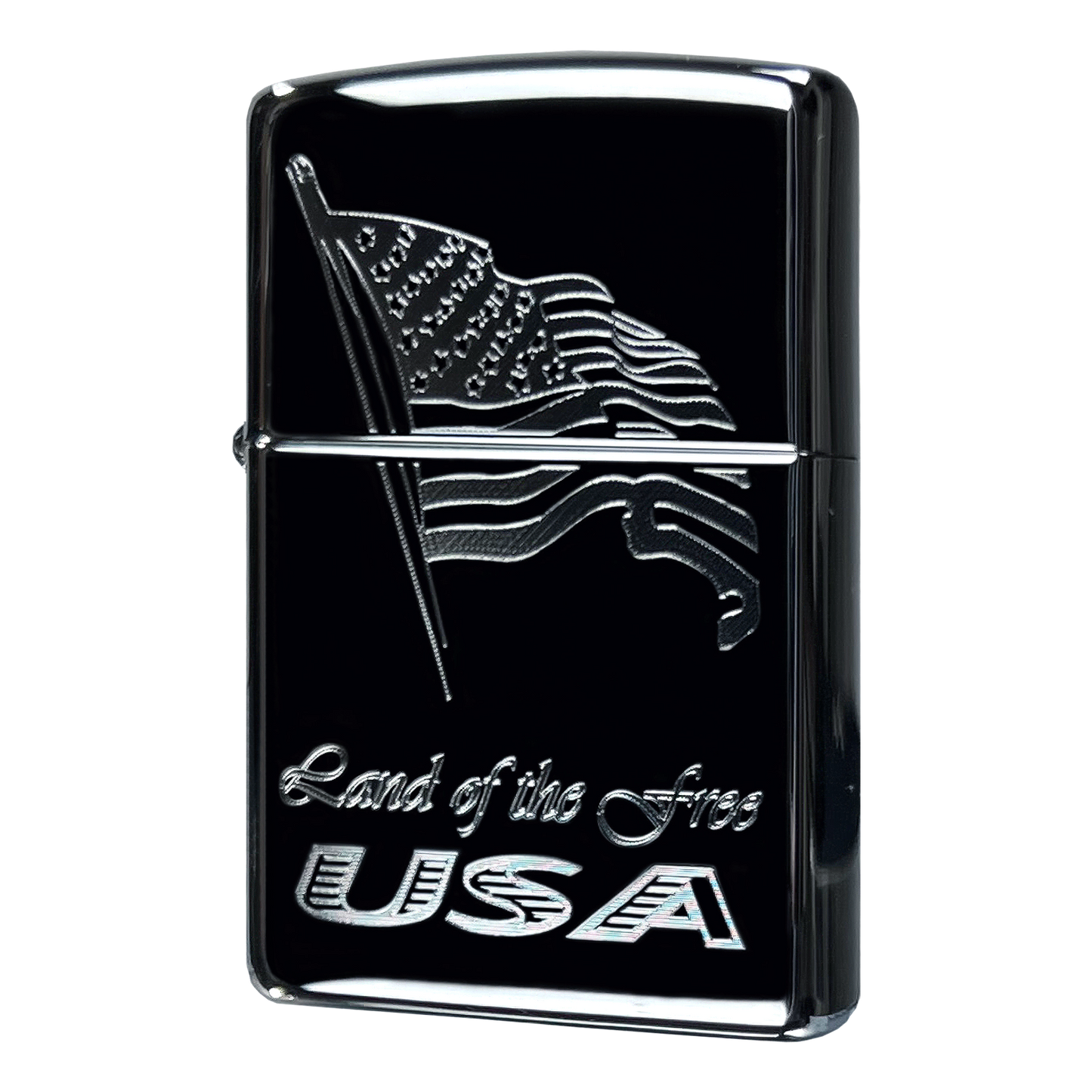 Zippo Custom 250 Land Of The Free Flag USA