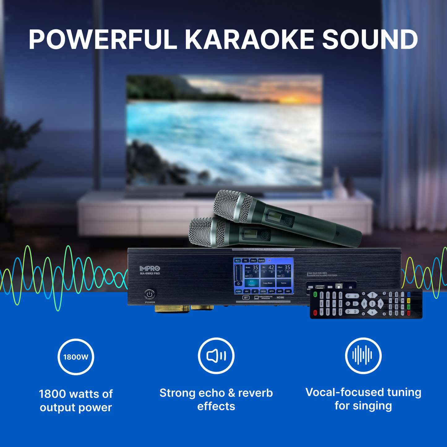 ImPro Champion Package with Mixing Amplifier, Speakers, Microphones, and Accessories (4 items)