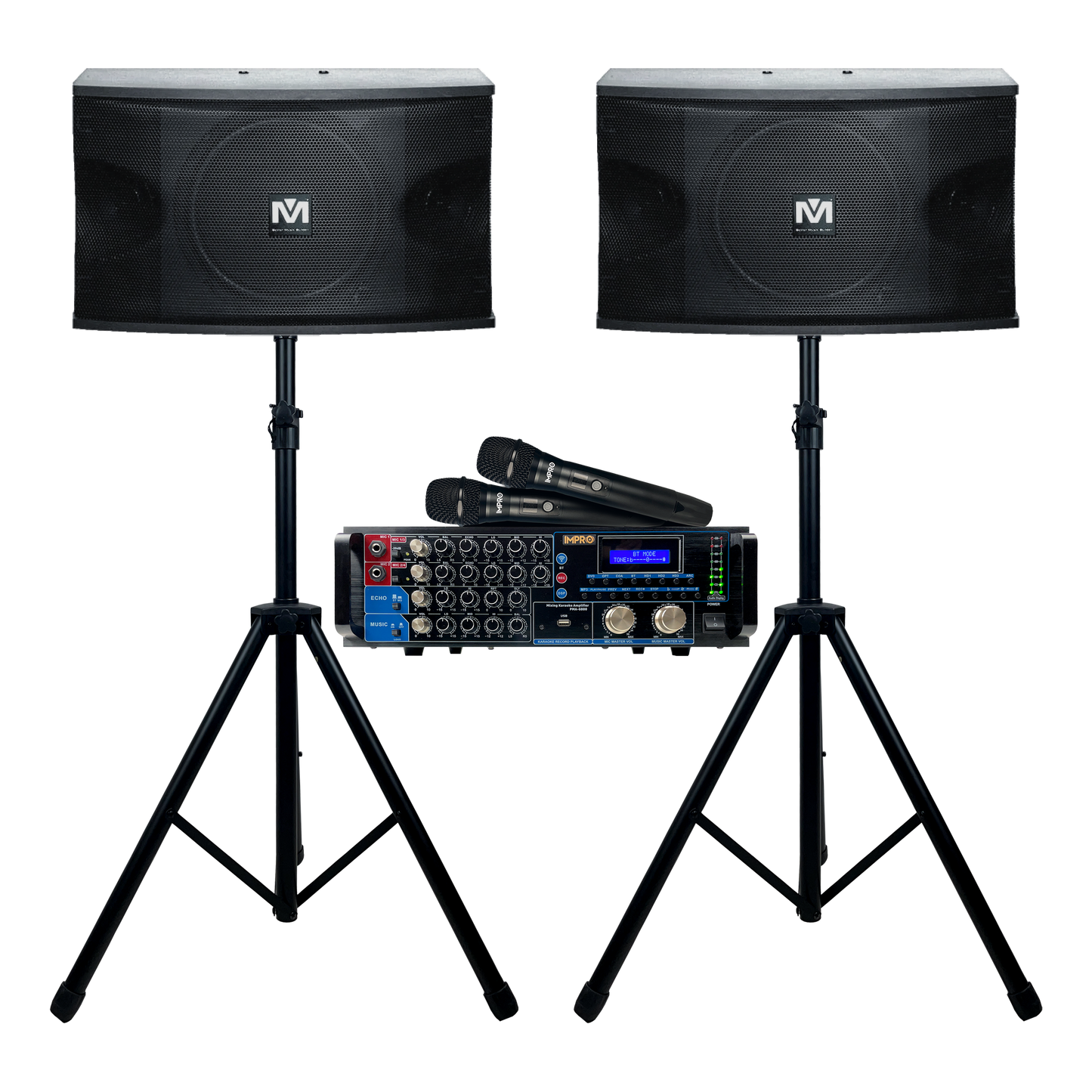 Holiday Encore Bundle 2: Mixing Amplifier, Speakers, Microphones, and Accessories (4 items)