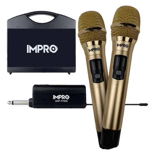 ImPro UHF-77Wifi Professional UHF Wireless Microphones with Case
