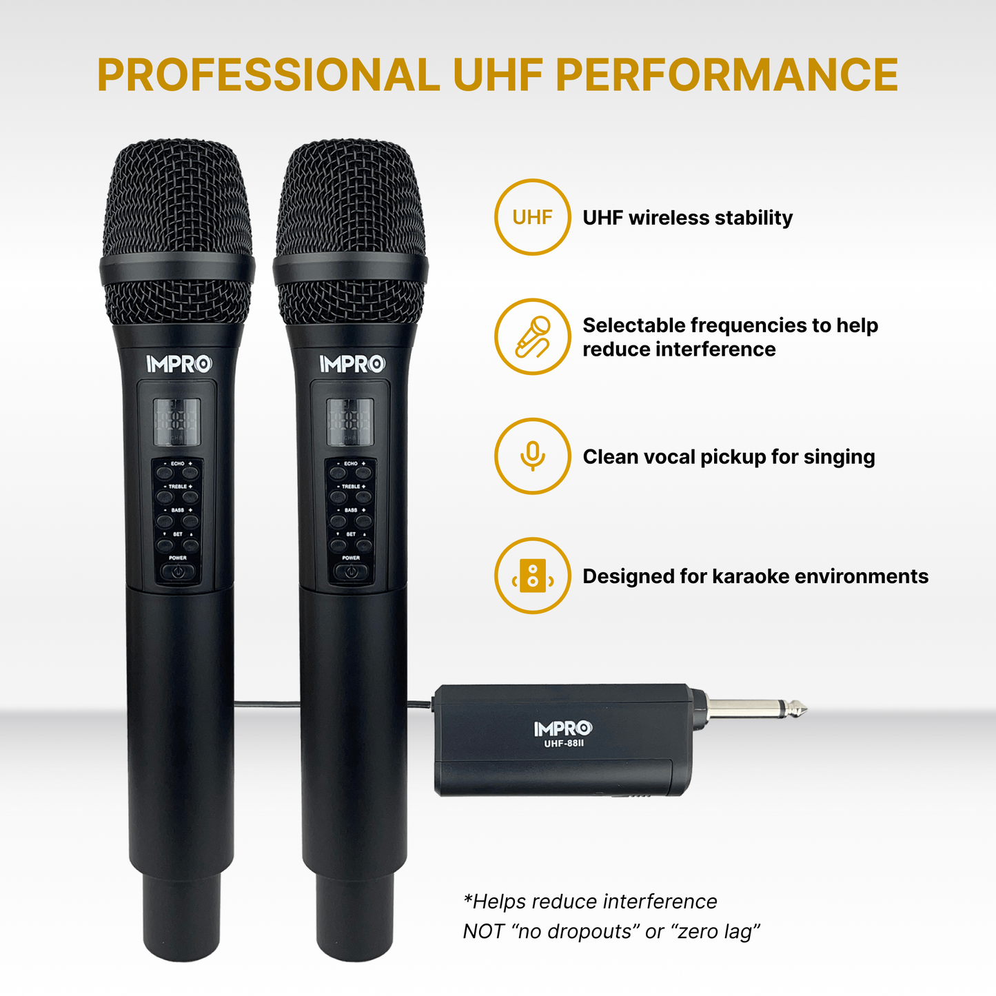 ImPro UHF-88II Professional UHF Wireless Microphones