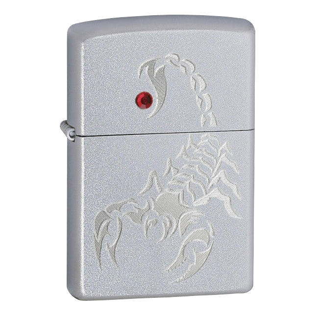Zippo 205 BL-Scorpion with Red Crystal