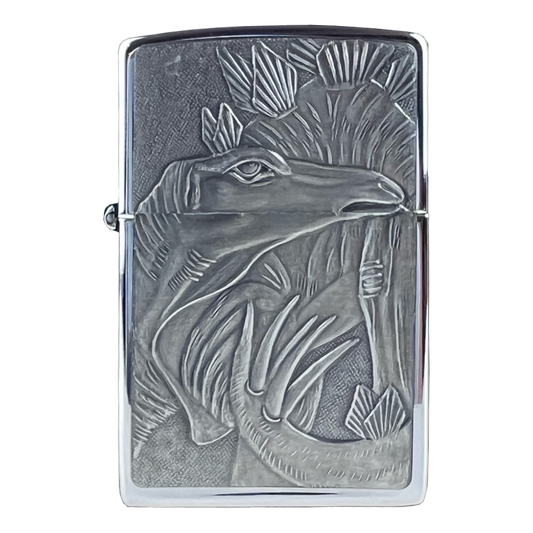 Zippo 250BS Stegosaurus Chrome