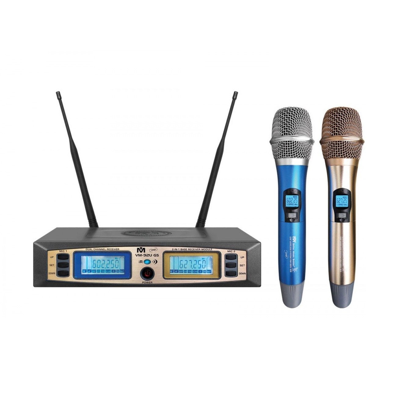 Better Music Builder VM-92U G5 Dual Channel UHF Wireless Microphone System