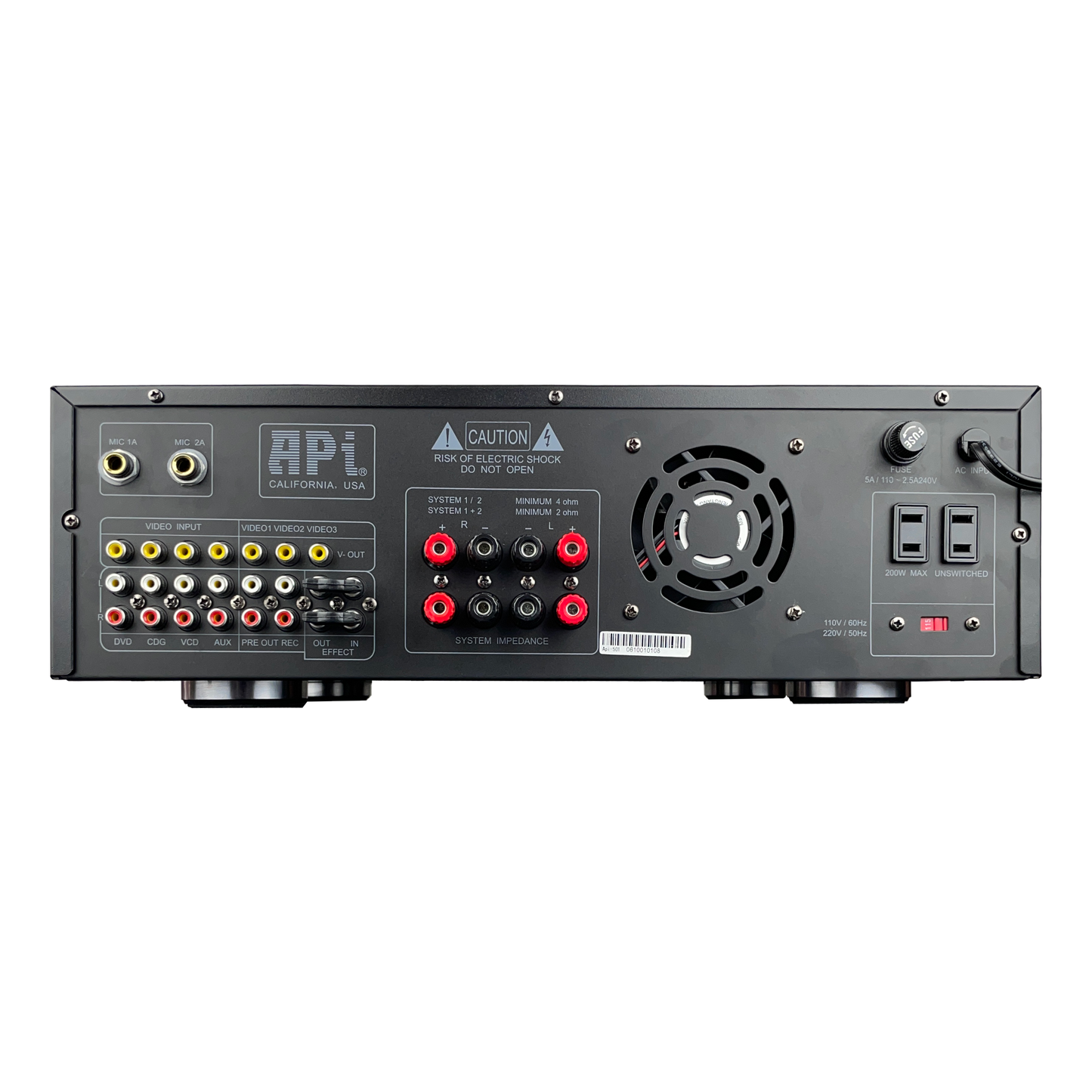 APi A-501 400W Karaoke Mixing Amplifier