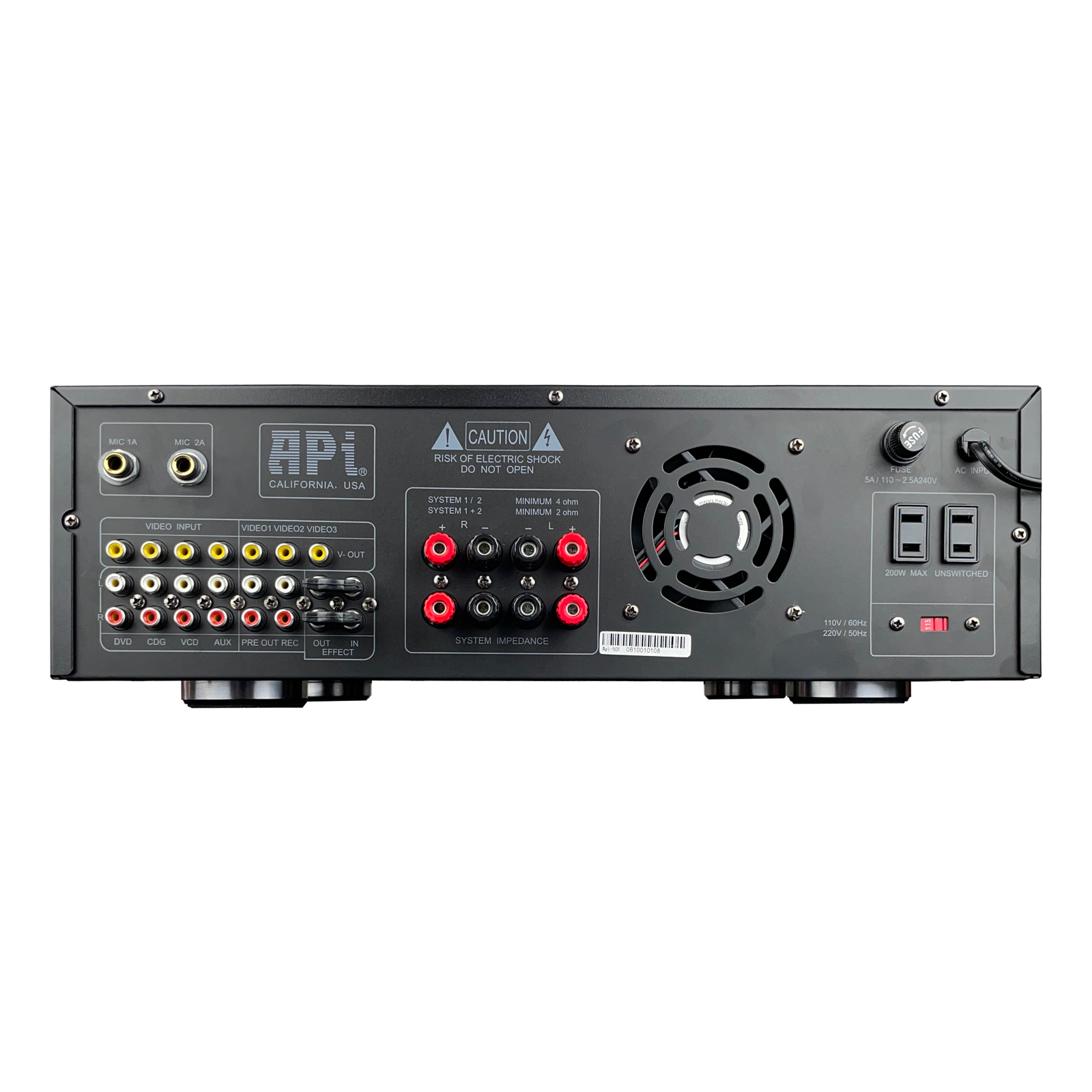 APi A-501 400W Karaoke Mixing Amplifier