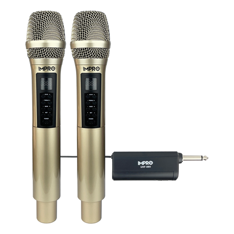 ImPro UHF-88MXR Professional UHF Wireless Microphones with Case