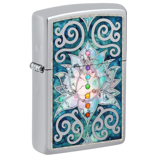 Zippo 48592 Lotus Flower Design