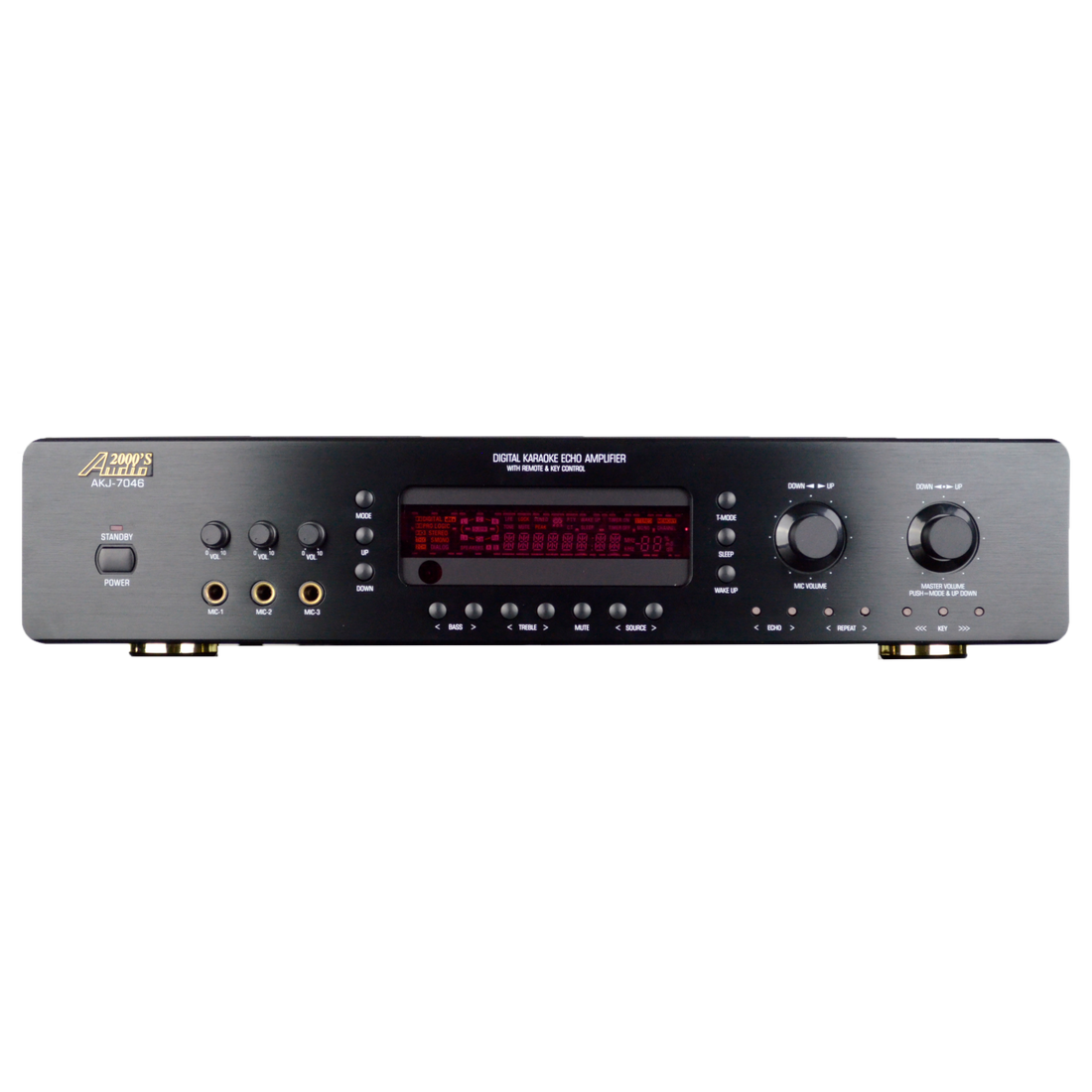 Audio 2000's AKJ7046 Digital Key Echo Karaoke Mixer Amplifier Phong Le Mega Karaoke DJ Center