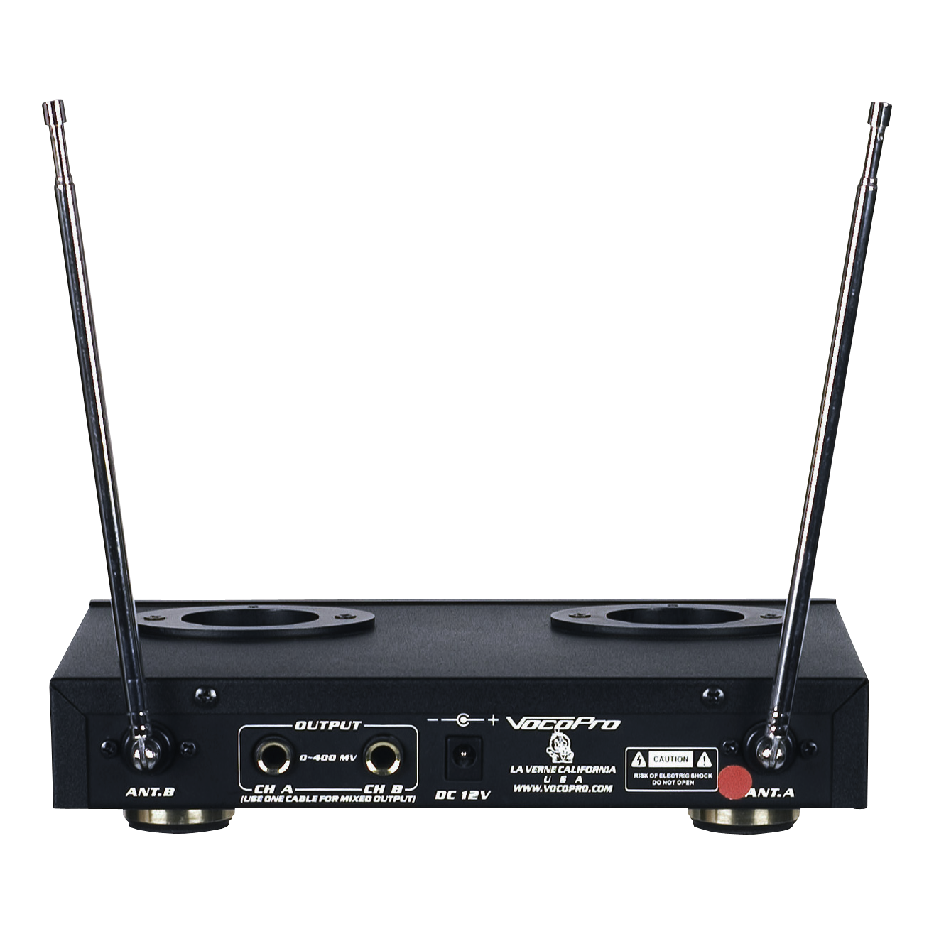 VocoPro VHF-3300 Dual Wireless Rechargeable Mic System