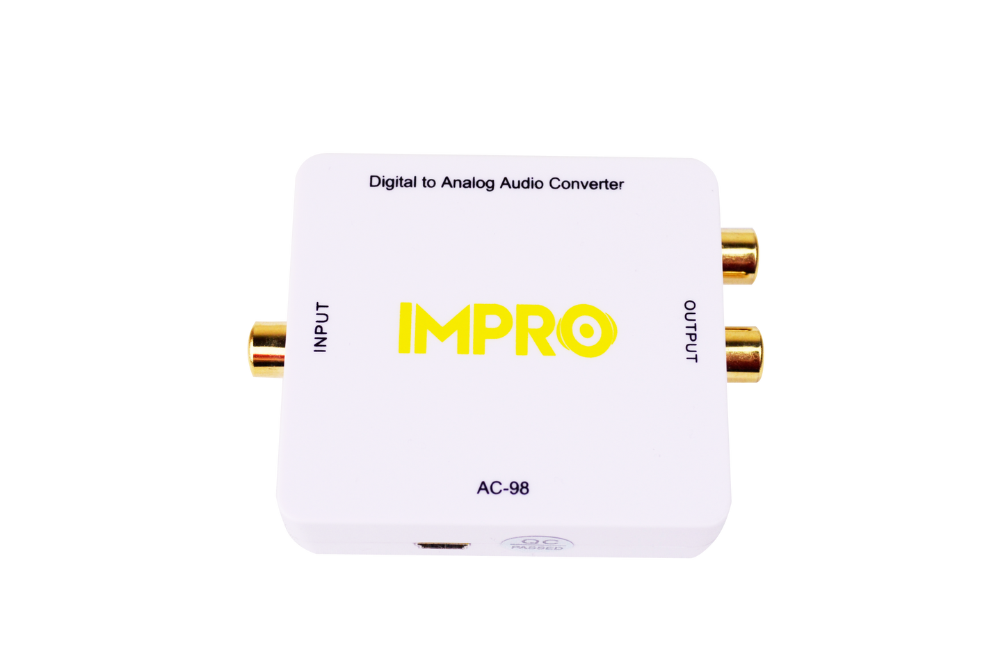 ImPro AC-98 Optical SPDIF/Coaxial Digital to RCA L/R Analog Audio Converter