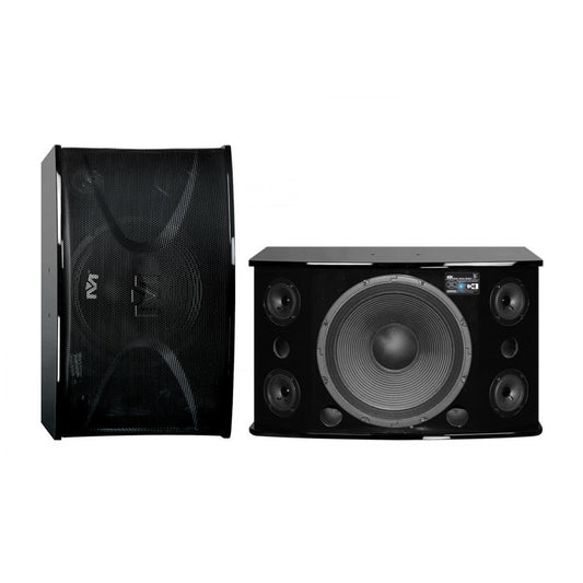 Better Music Builder CS-812 G3 Professional 600 Watts Karaoke Vocal Speakers (Black Gloss Finish)