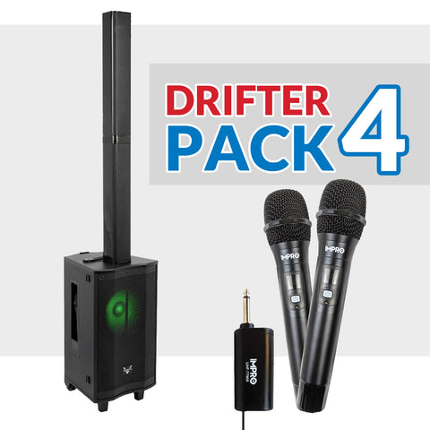 Drifter Package 05: VocoPro Drifter + ImPro UHF-88MXR (Black or Gold) with AC-98A
